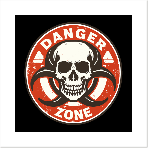 Biohazard Danger Zone Wall Art by TomFrontierArt